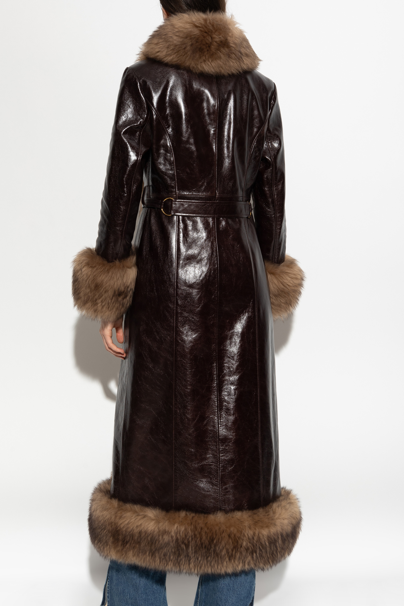 【VIP価格】CHLOE Leather Coat Chloé Leather coat with fur | Women's | Vitkac